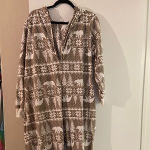 Cozy hooded Onesie pajamas